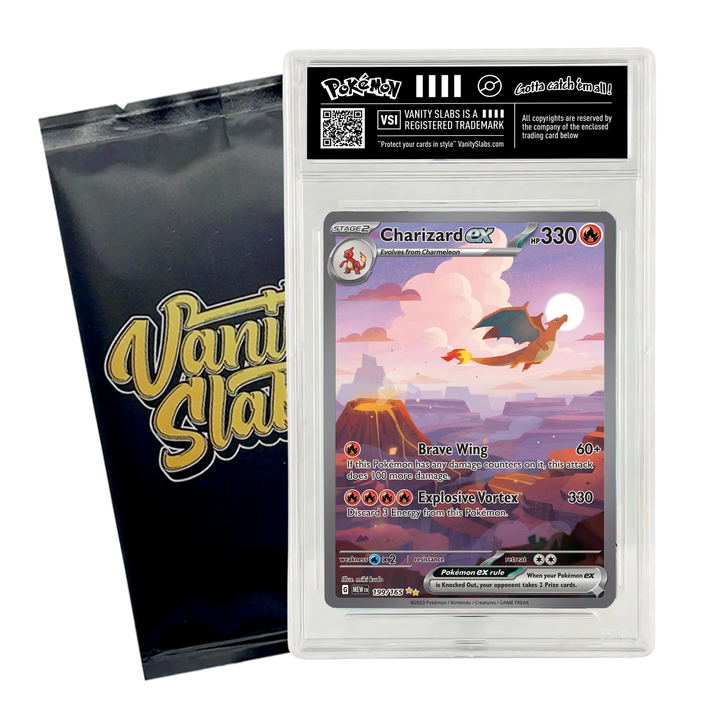Pokémon Random Slab | Ultra or Double Rare Card in Display Slab | VSTAR, VMAX, V, EX | Perfect Giftable for Kids & Collectors of All Ages