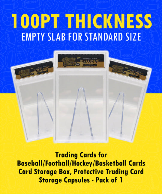 Vanity Slabs Holder 100pt Thickness for Standard Size Trading Cards for Baseball Football Hockey Basketball Cards