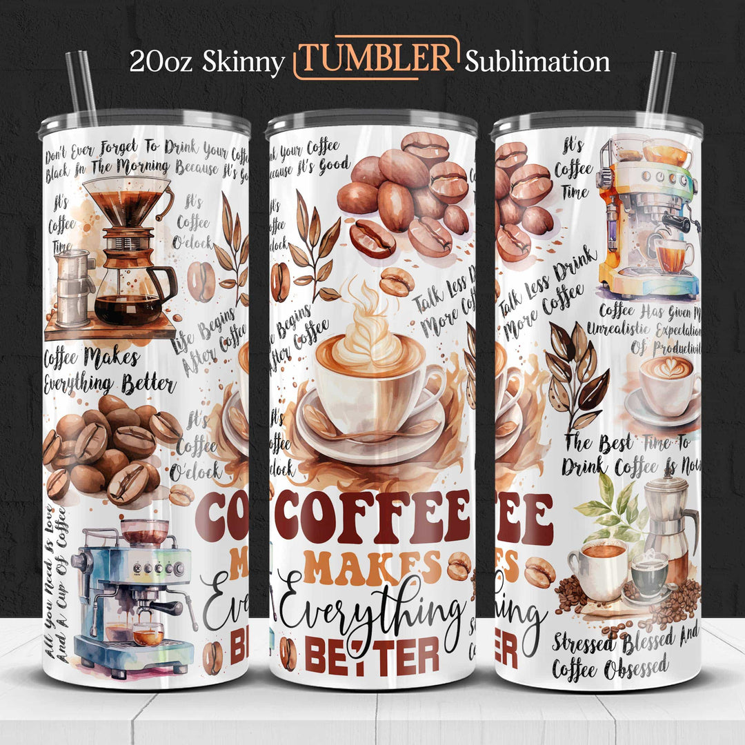 Printable Coffee Tumbler Template
