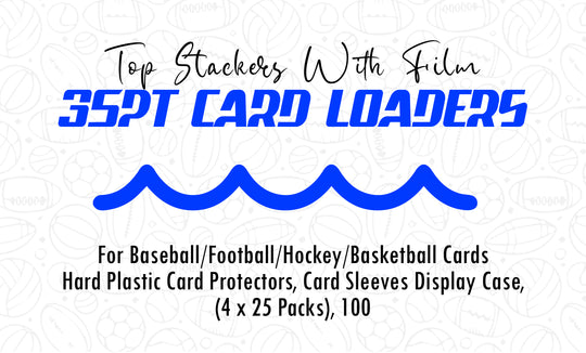 100 Vanity Slabs Premium Top Stackers w/ Film 35pt Card Loaders