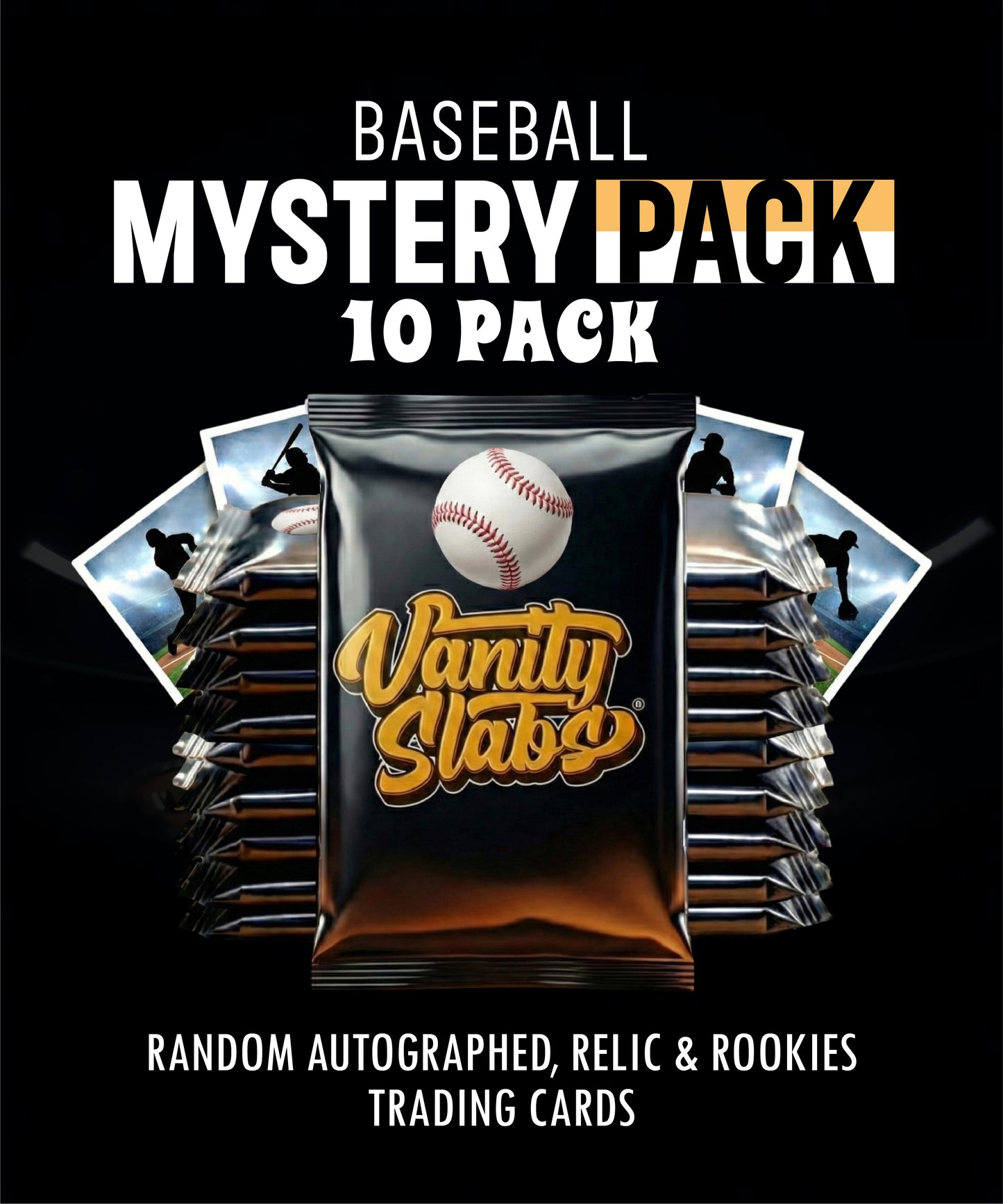 Baseball Mystery 10 Packs (Random Relic & Rookies Trading Cards)