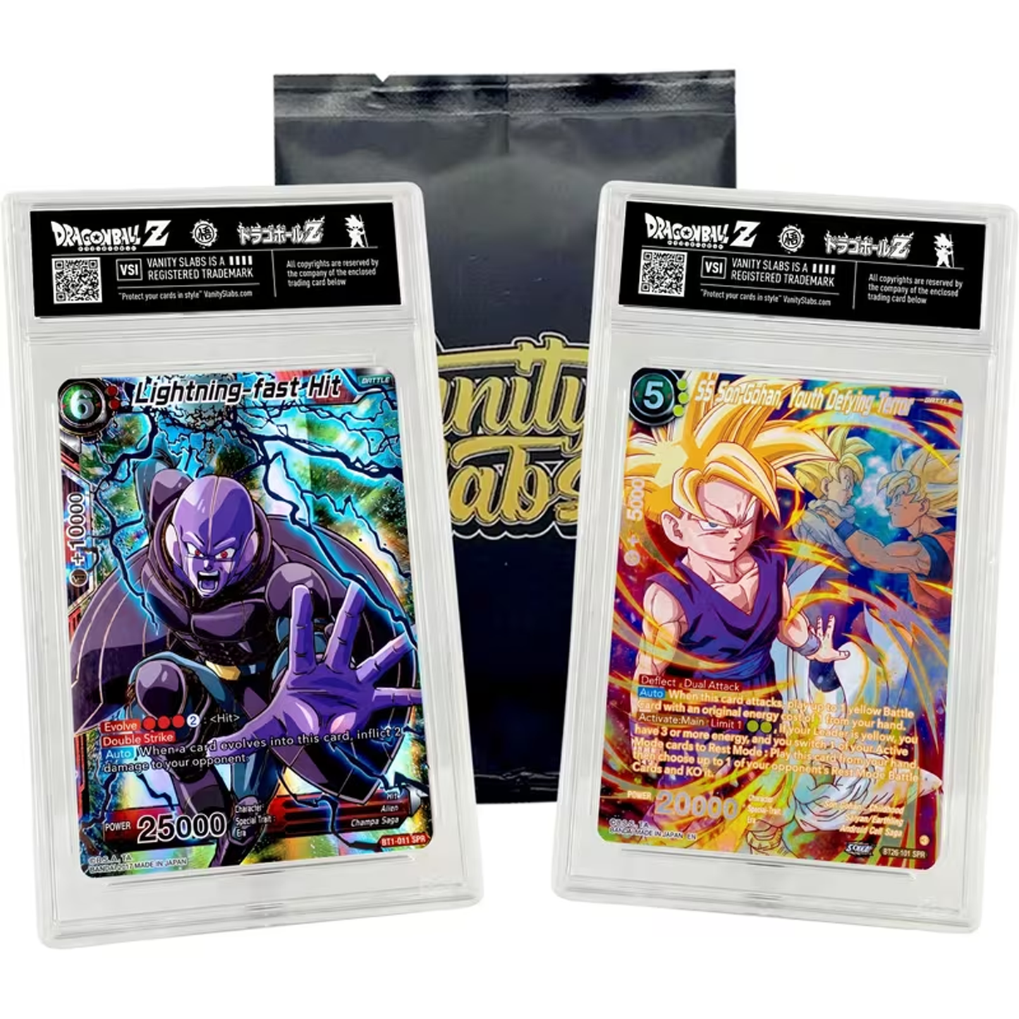 Dragon Ball Z Card Random Slab | Super Rare Card Guaranteed in Display Slabs! | Includes 10 BONUS Cards (Holo/Uncommon/Common) | Perfect Giftable for Kids & Collectors