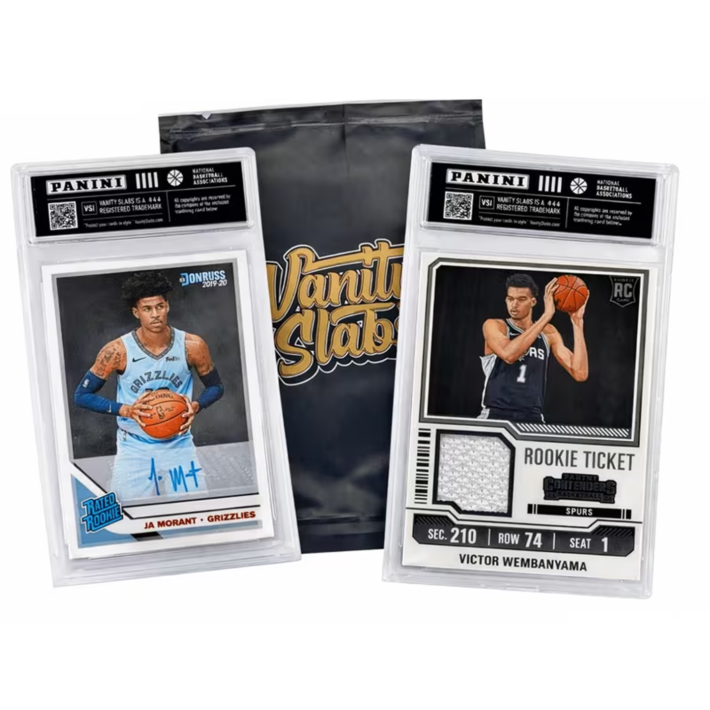Panini Basketball Mystery Hit Single Slab | Basketball Card in Premium Display Case | Rookies, Stars, Autographs or Inserts Guaranteed! | Perfect Gift for Kids & Collectors of All Ages