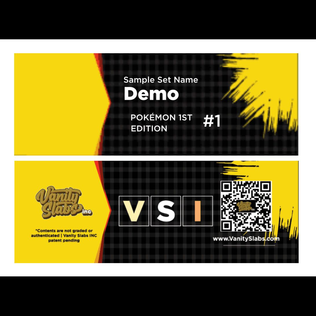 Vanity Slab card for Non-Sports Label Customizer party favors Jah Metsielover