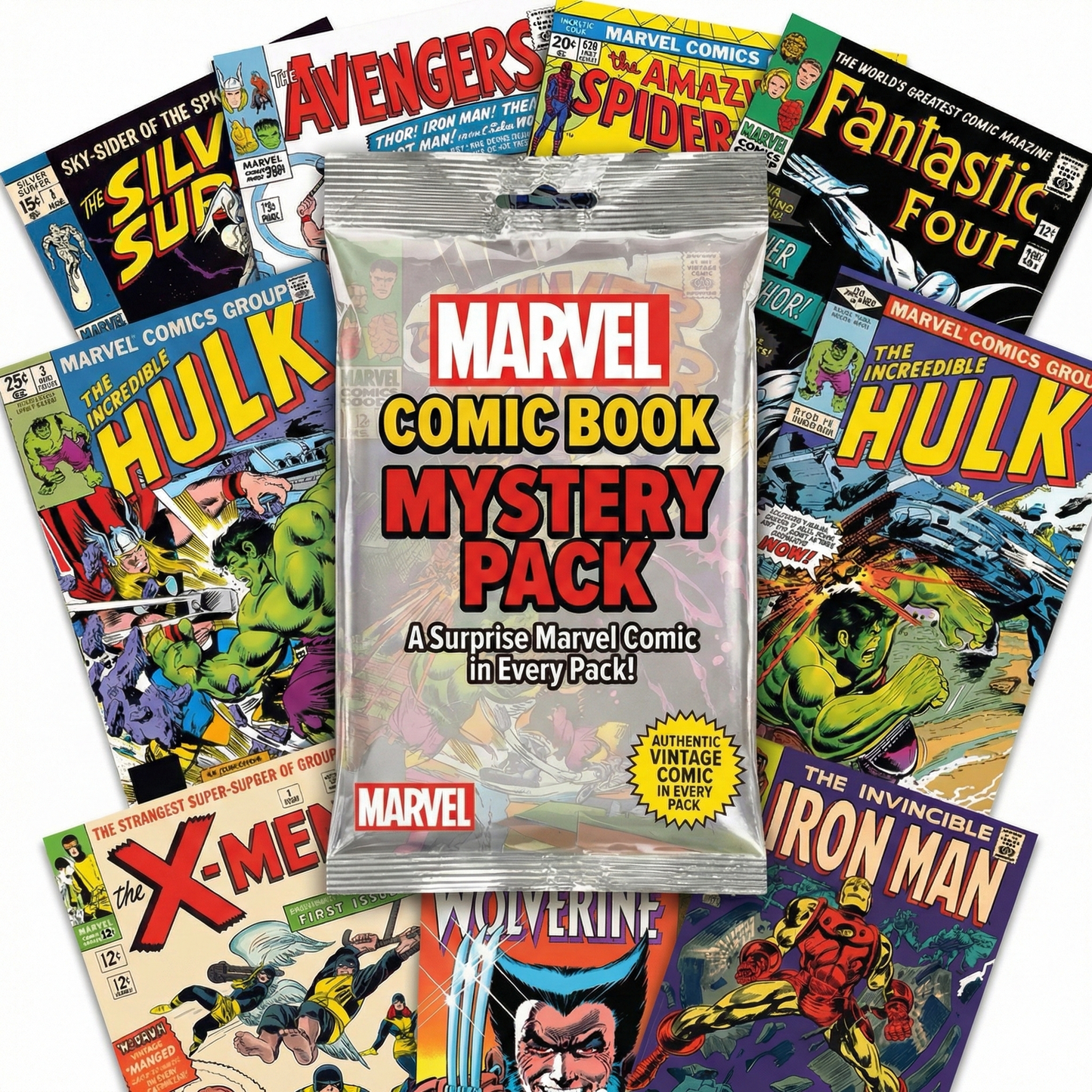 Marvel Comic Book Mystery Pack | Great Gift for Kids and Collectors of All Ages