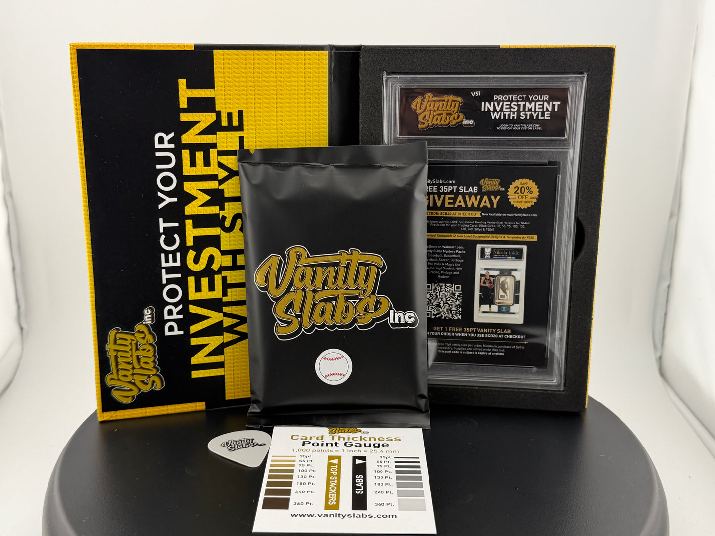 Baseball Collectible Mystery Card in Display Slab