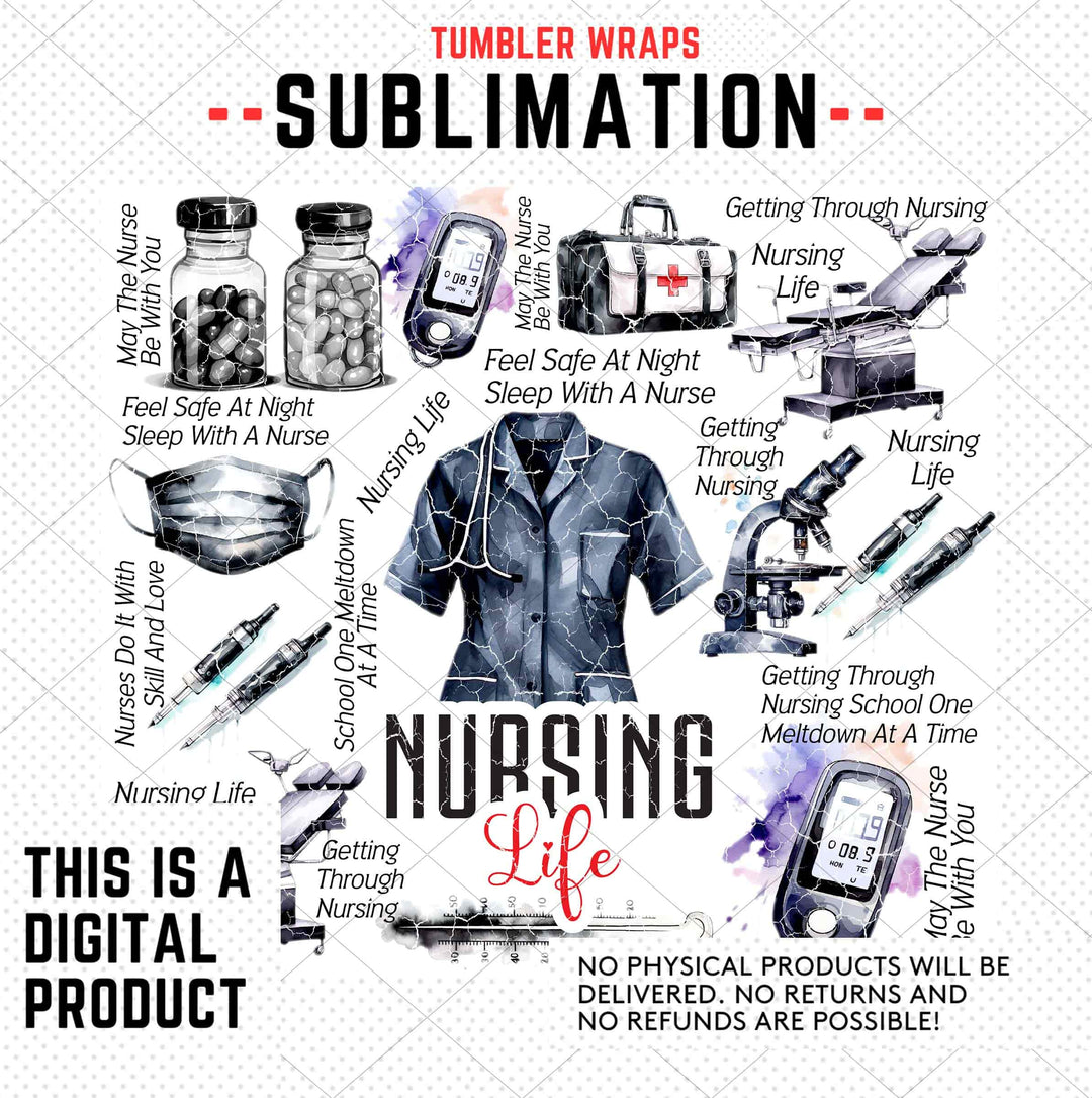 Nursing Sublimation Tumbler
