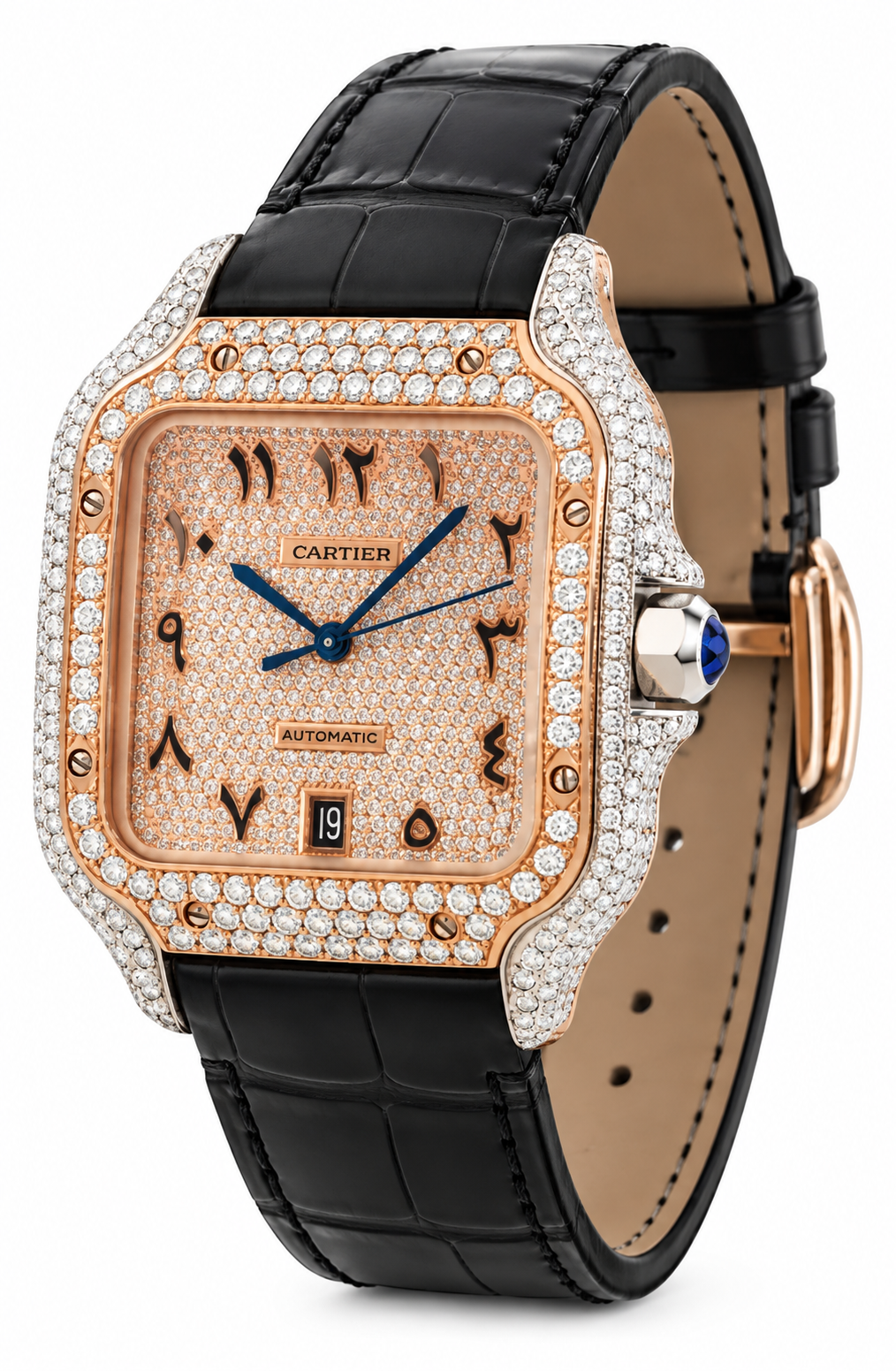 Cartier Santos — AI-generated illustrative side view