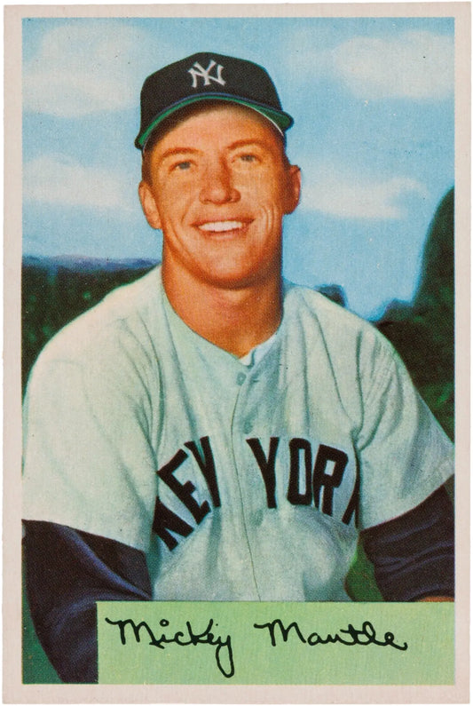 Vintage baseball card of a New York Yankees player, showcasing Upper Deck Rookie Cards.