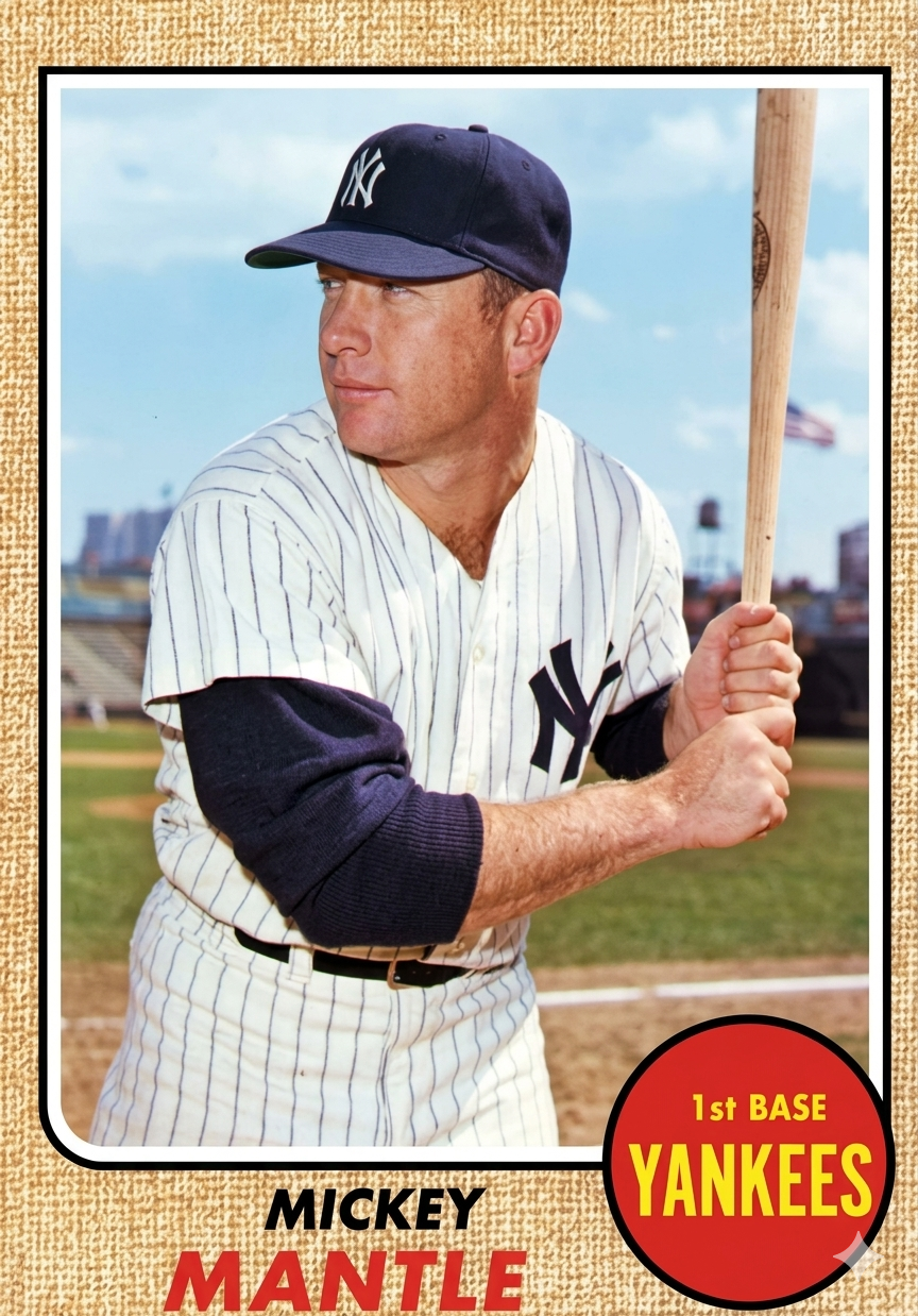 1968 Topps Baseball Mystery Card ⚾ Premium Magnetic Holder | Nolan Ryan RC Chase 🔥 1 Random Card Encased | From Complete 598 Card Set Chase