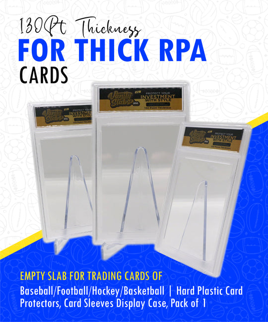 Vanity Slabs Holder for RPA Cards 130pt Thickness Empty Slab for Thick Trading Cards