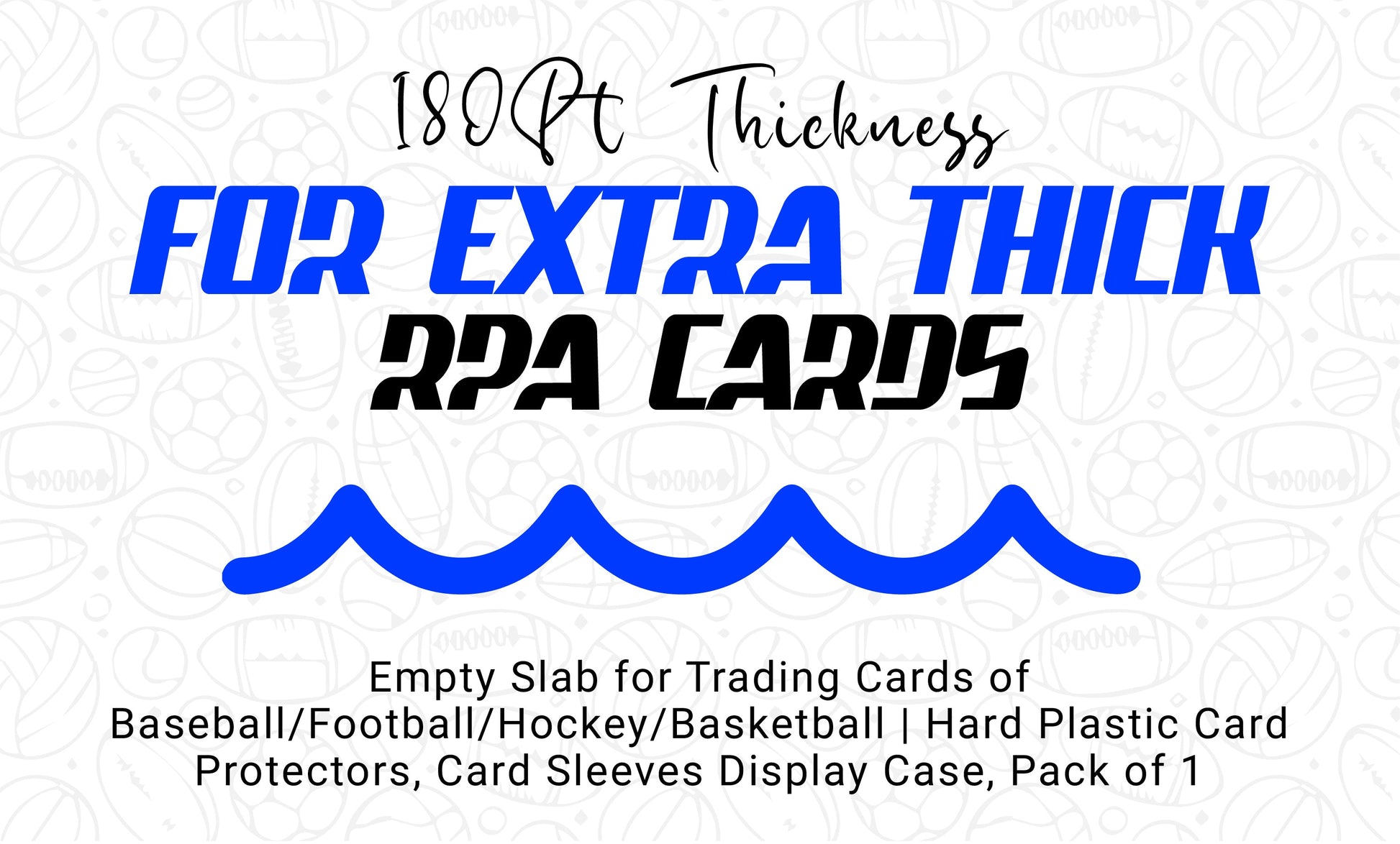 Vanity Slabs Holder 180pt Thickness for Extra Thick RPA Cards Empty Slab for Very Thick Trading Cards for Baseball Football Hockey Basketball Cards Vanity Slabs Holder 180pt Thickness for Extra Thick RPA Cards Empty Slab for Very Thick Trading Cards for Baseball Football Hockey Basketball Cards