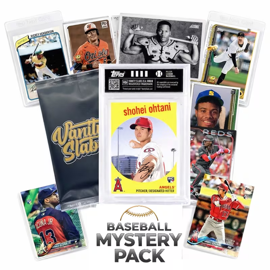 Baseball Sports Pack Bundle | 10-15 Baseball Cards includes a Vanity Slab | Rookies, Stars, Autographs or Inserts Guaranteed! | Topps and Panini Included | Perfect Gift for Kids & Collectors of All Ages
