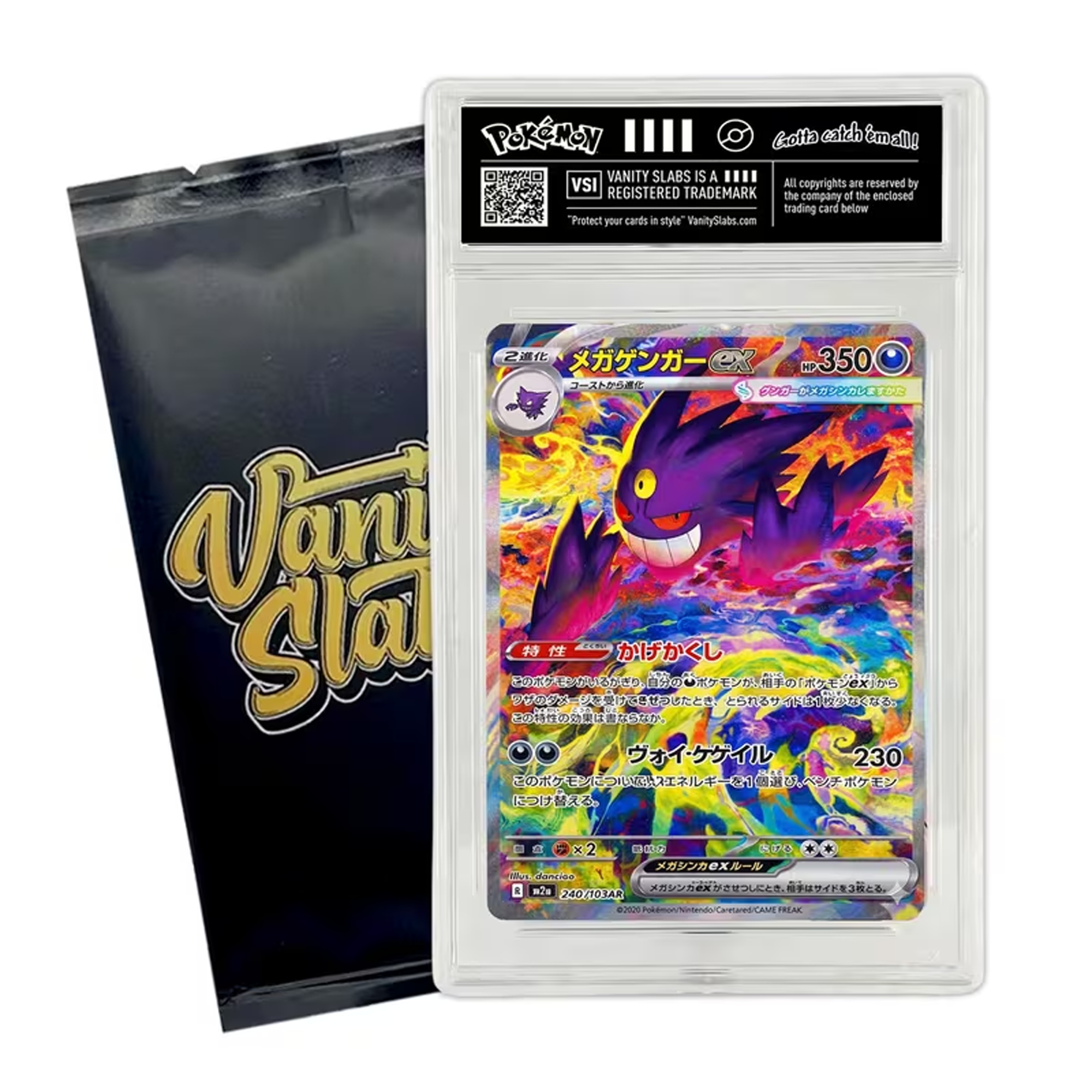 Japanese Pokémon Mystery Slab | Rare Card in Display Slab | EX, V, VMA ...