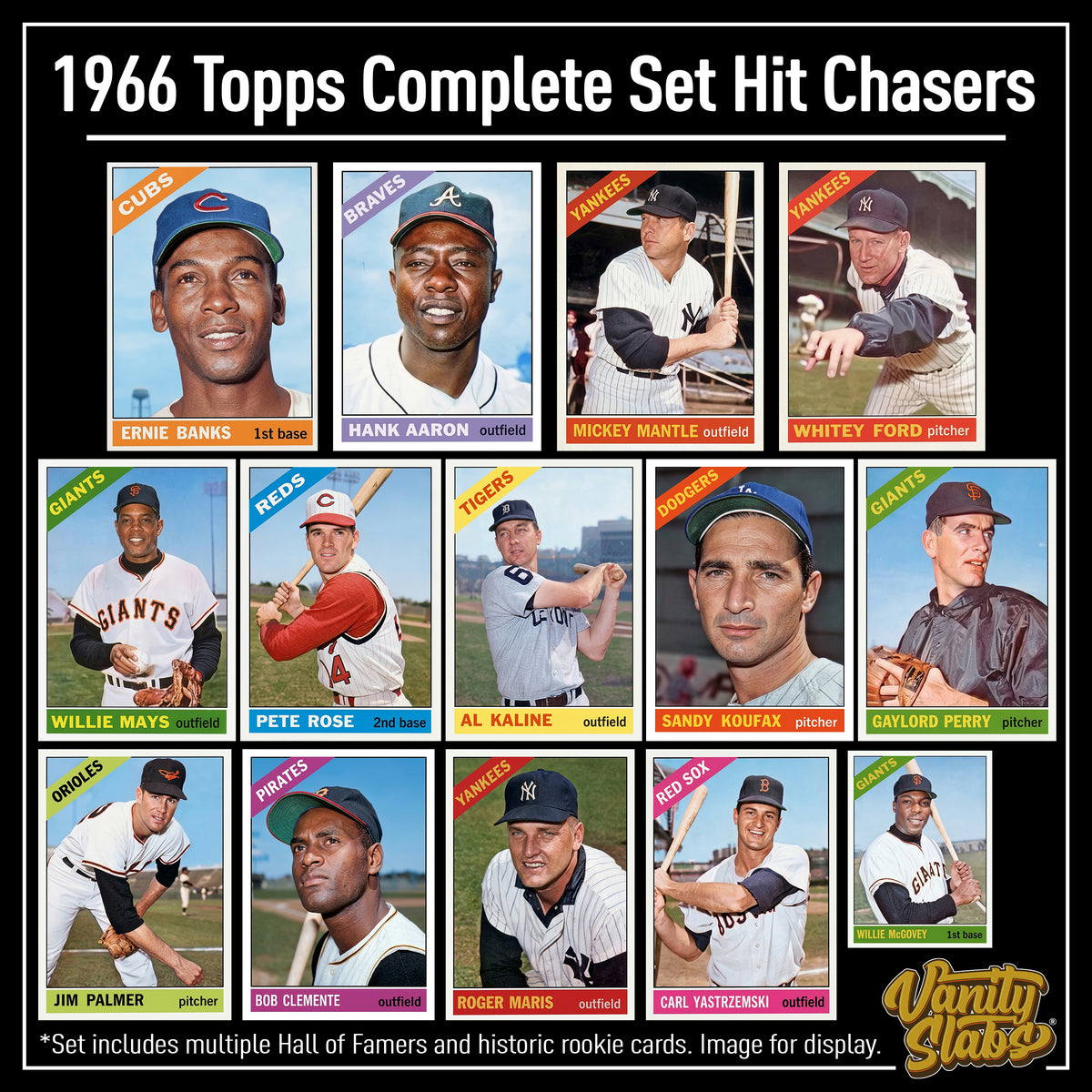 1966 Topps Baseball Mystery Slab – 1 Encapsulated Vintage Card – example product image 1
