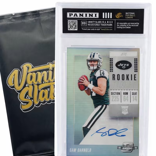Panini Football Mystery Single Hit Slab | Football Card in Display Case | Inside is a Rookie, Star, Autograph or Insert Guaranteed! | Perfect Gift for Kids & Collectors of All Ages