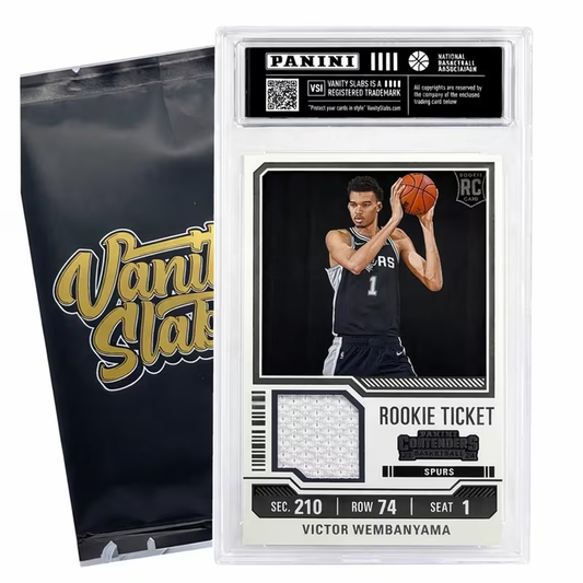 Panini Basketball Mystery Hit Single Slab | Basketball Card in Premium Display Case | Rookies, Stars, Autographs or Inserts Guaranteed! | Perfect Gift for Kids & Collectors of All Ages