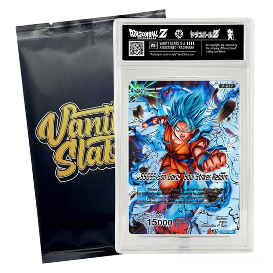 Dragon Ball Z Card Random Slab | Super Rare Card Guaranteed in Display Slabs! | Includes 10 BONUS Cards (Holo/Uncommon/Common) | Perfect Giftable for Kids & Collectors