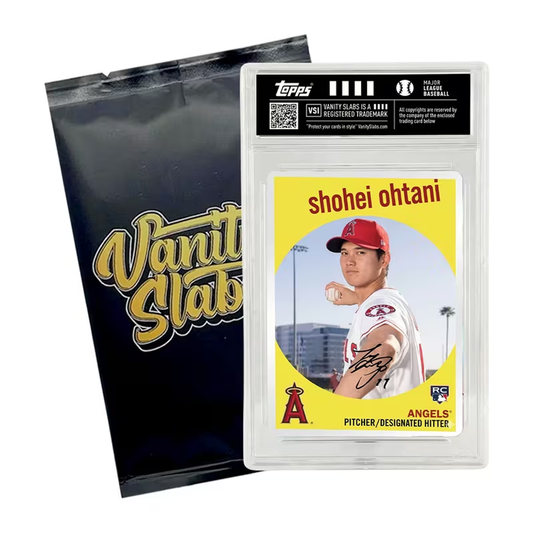 Baseball Mystery Trading Card Slabbed | Rookies, Stars, Autographs or Inserts Guaranteed! | Perfect Gift for Kids & Collectors (Topps & Panini Included)