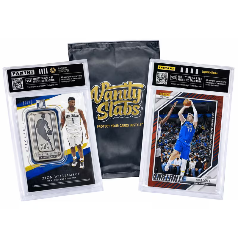 Panini Basketball Mystery Hit Single Slab – Slabbed Basketball Card in Display Case | Rookies, Stars, Autographs or Inserts Guaranteed! | Perfect Giftable for Kids & Collectors