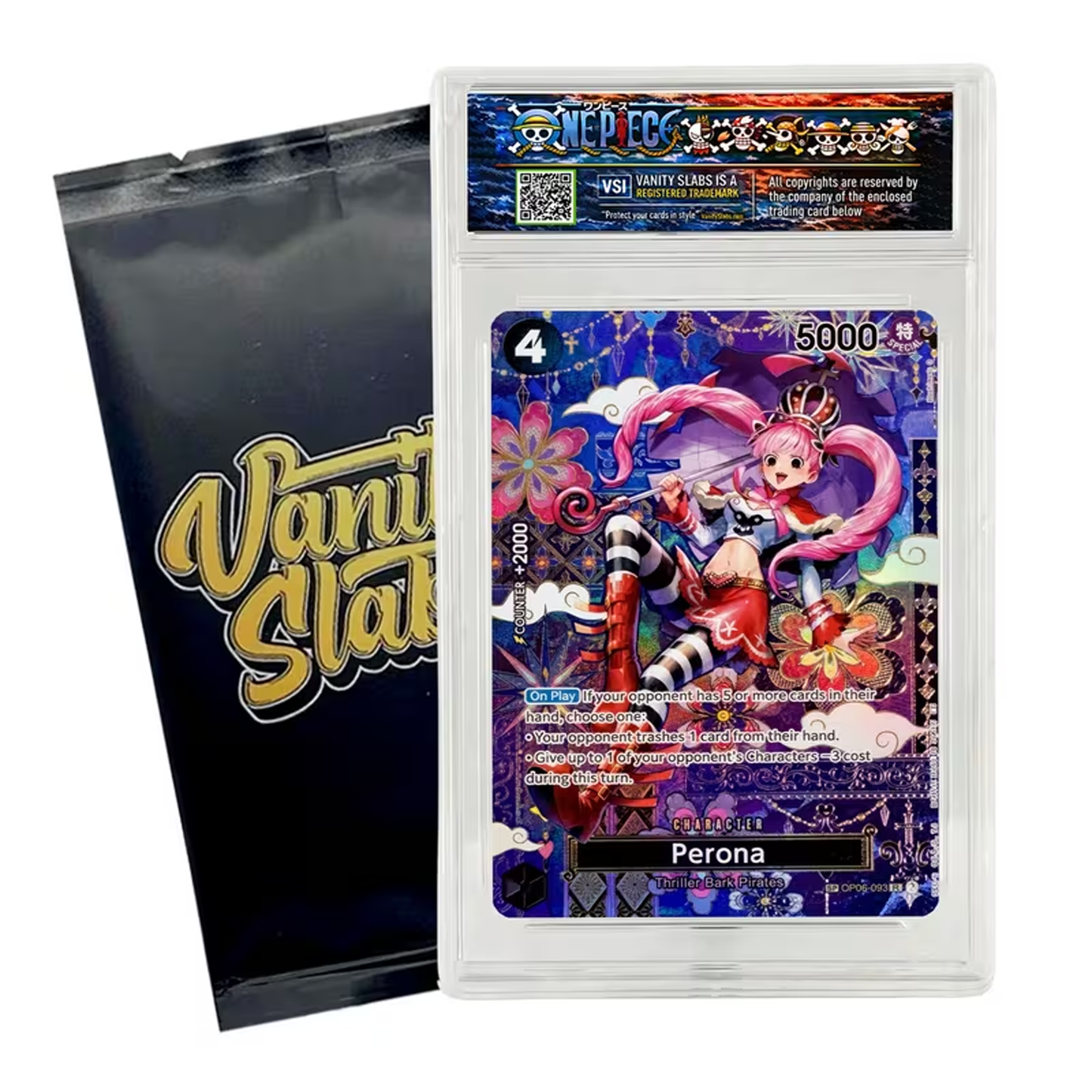 One Piece Card Random Slab | Super Rare Card in Display Slabs! | Includes 10 BONUS Cards (Holo/Uncommon/Common) | Perfect Giftable for Kids & Collectors