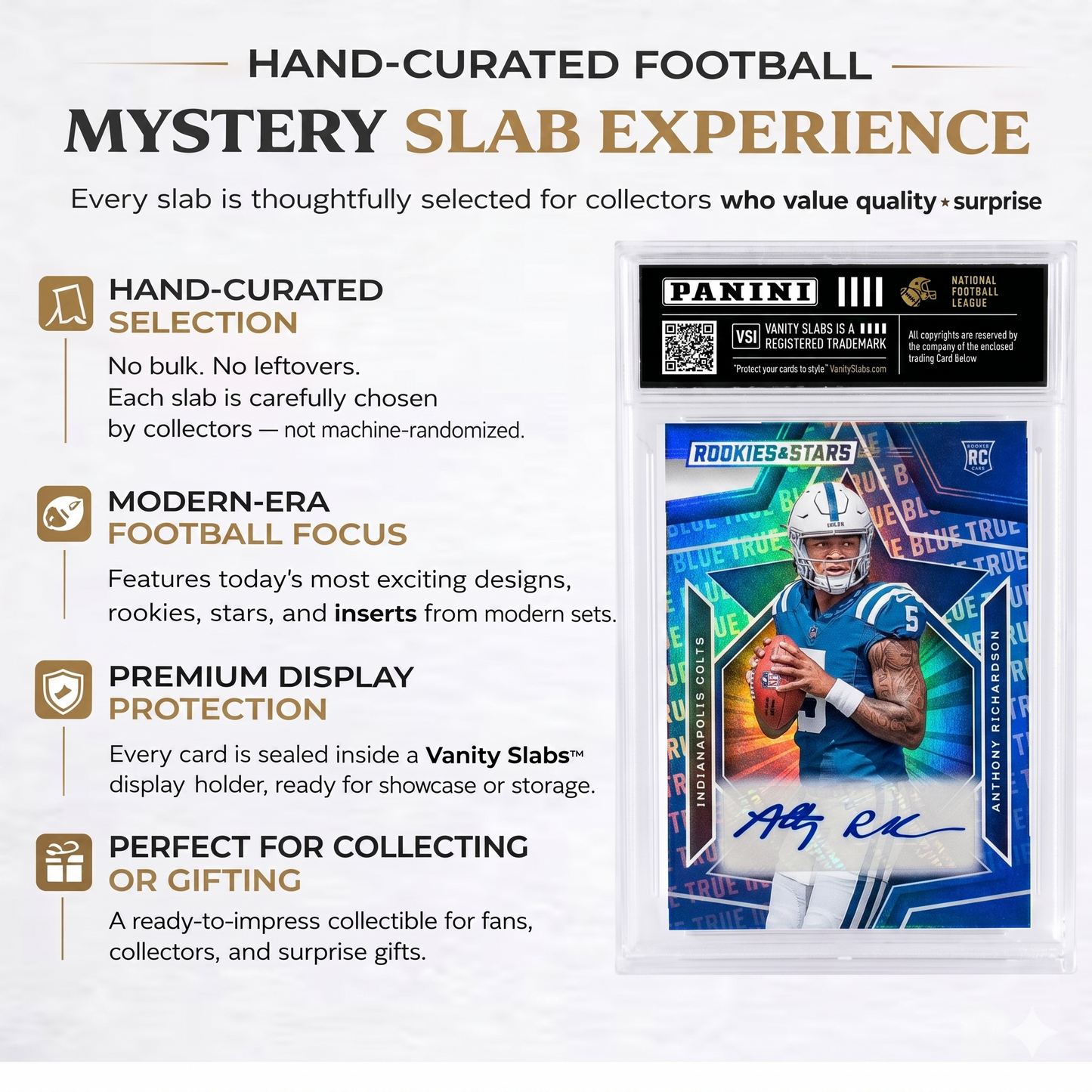 Football Mystery Ultimate Elite Pack | 10-15 Premium Football Cards | Rookies, Stars, Autographs or Inserts Guaranteed! | Panini & Topps Included | Perfect Gift for Kids & Collectors