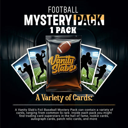 Football Mystery Pack (Random Relic & Rookie Trading Cards)