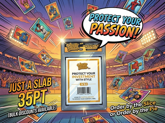 Vanity Slabs Holder 35pt Thickness for Standard Size Trading Cards Plastic Case