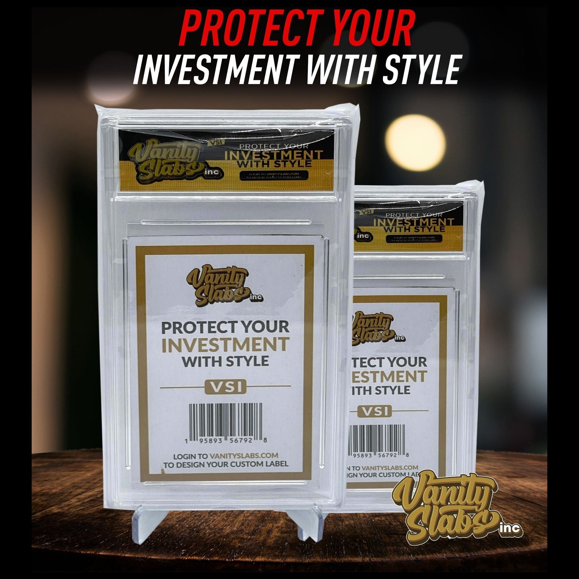 Vanity Slabs 35pt Holder for Standard Size Trading Cards for Baseball Football Hockey Basketball Cards Vanity Slabs 35pt Holder for Standard Size Trading Cards for Baseball Football Hockey Basketball Cards