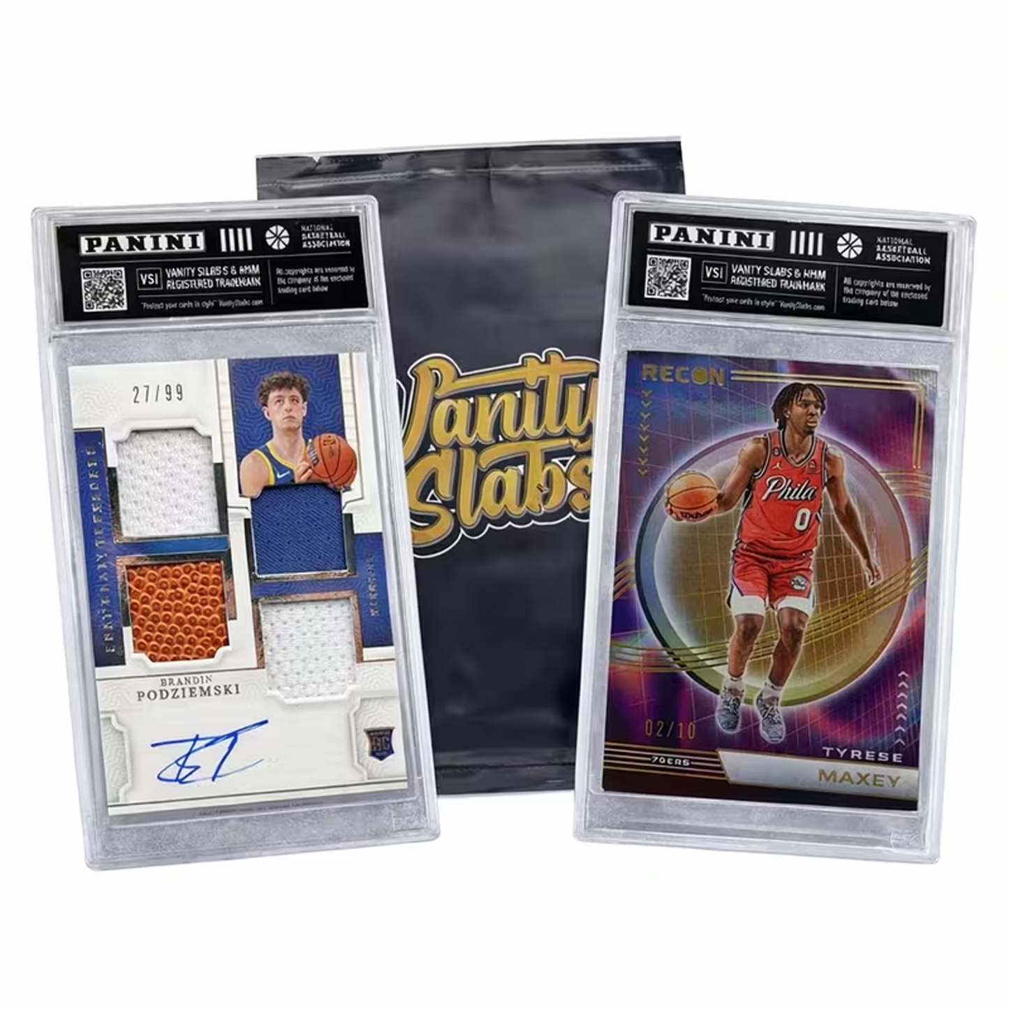 Panini Basketball Mystery Slab | 1x Parallel, Foil, or Holo in Display Slab | Rookies, Stars, Autographs or Inserts Guaranteed! | Perfect Gift for Kids & Collectors