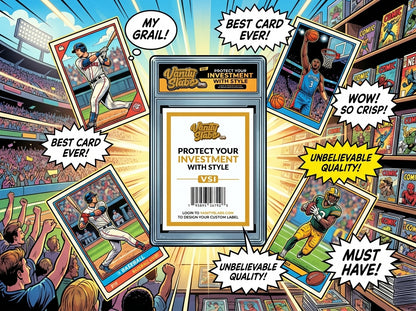 The VSI Brick - 10 Slab 35pt Bundle with Mystery Card Baseball Football Hockey Basketball Cards