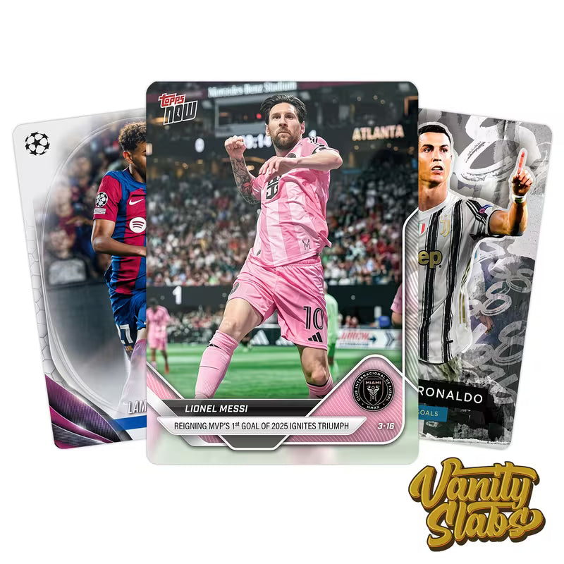 Soccer Legends Mystery Hit Pack | 3 Sleeved Cards | Guaranteed Collector Hits | Stars, Rookies & Inserts Inside