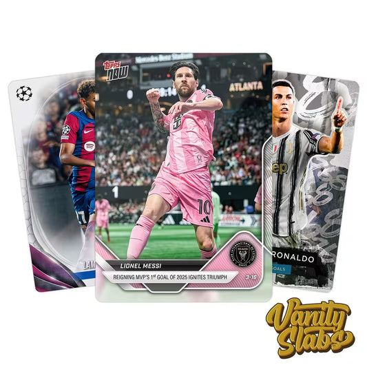Soccer Legends Mystery Hit Pack | 3 Sleeved Cards | Guaranteed Collector Hits | Stars, Rookies & Inserts Inside