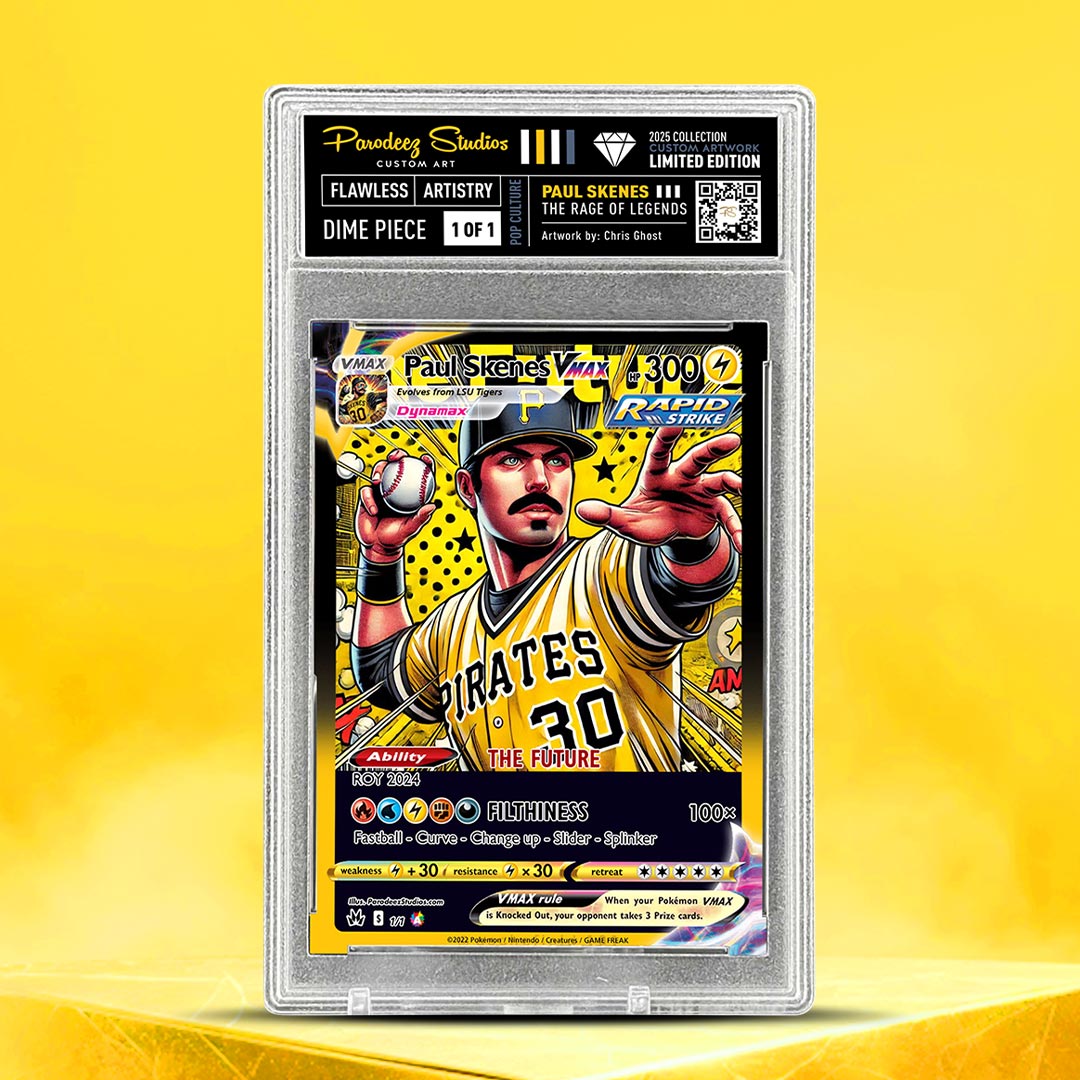 Custom One of One Fan Art Artwork Print and Slab 2.5” x 3.5” Trading Card with Custom Label (Upload Art or Tell Us what you want)