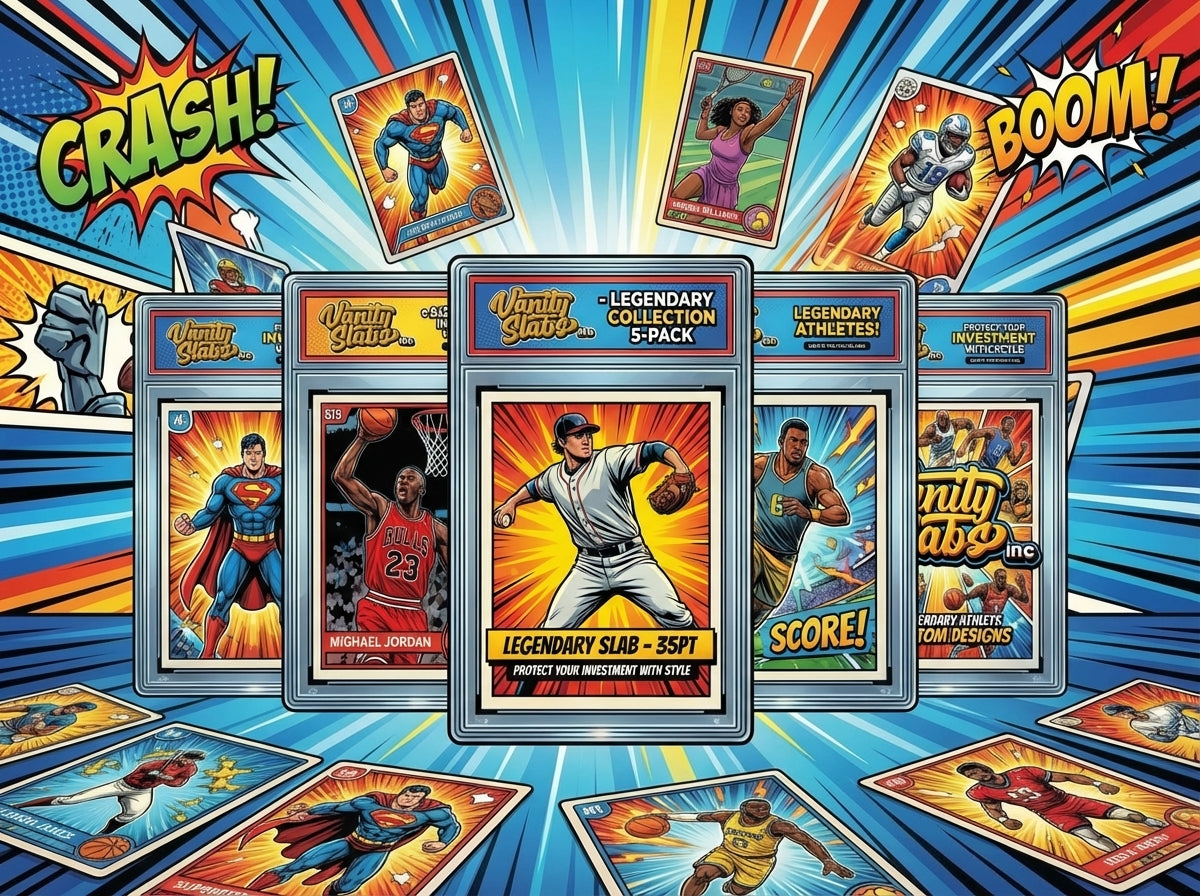 The VSI Brick - 10 Slab 35pt Bundle with Mystery Card Baseball Football Hockey Basketball Cards