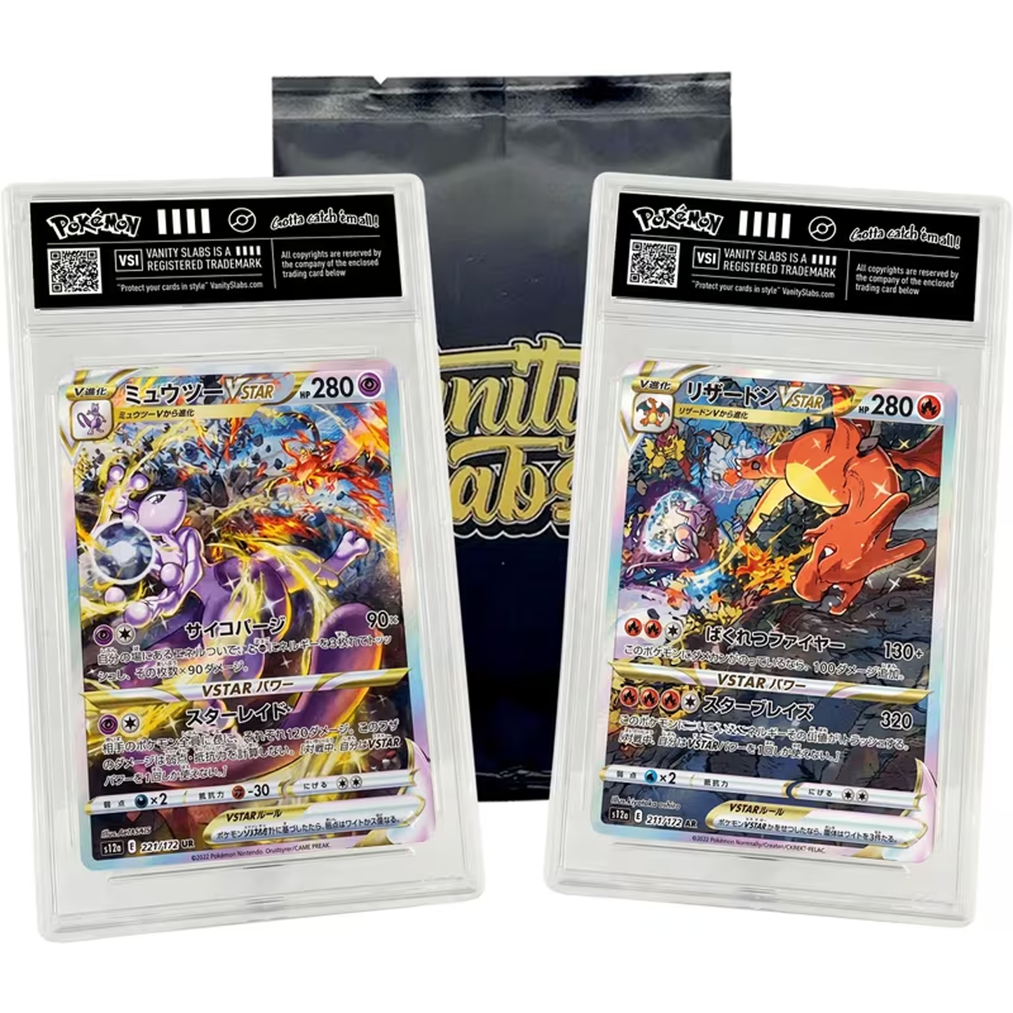 Japanese Pokémon Mystery Slab | Rare Card in Display Slab | EX, V, VMAX, VSTAR | Includes 10 BONUS Holo Cards | Perfect Gift for Kids & Collectors of All Ages