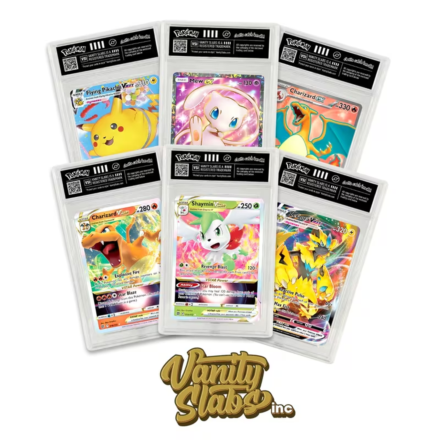 Pokémon Slab Collector Bundles | Ultra or Double Rare Card in Slab | EX, V, VMAX, VSTAR | Includes 10 BONUS Holo Cards Per Slab | Perfect Gift for Kids & Collectors