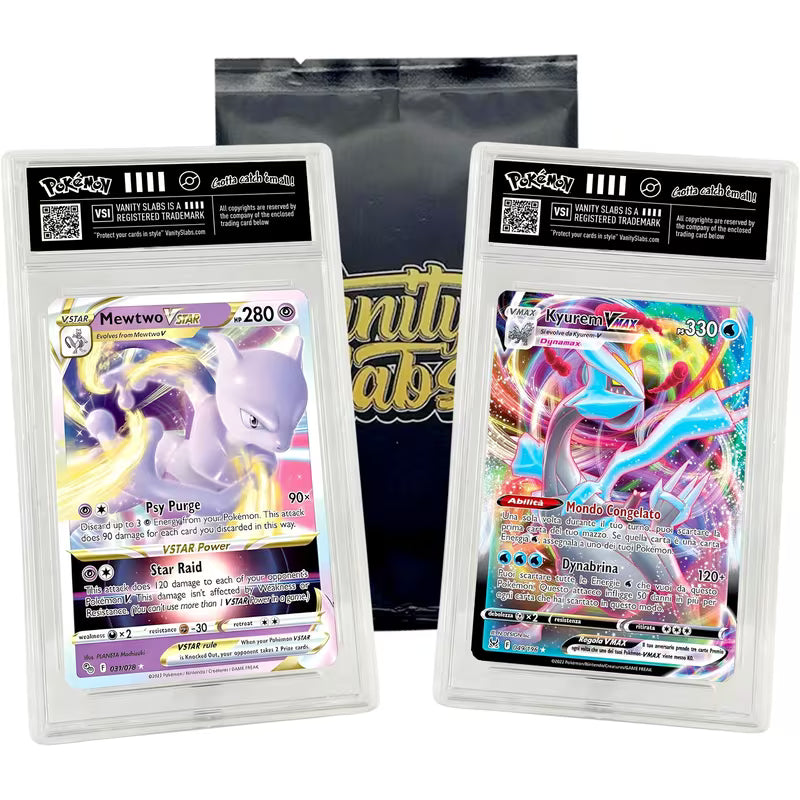 Pokémon Random Slab | Ultra or Double Rare Card in Display Slab | VSTAR, VMAX, V, EX | Perfect Giftable for Kids & Collectors of All Ages