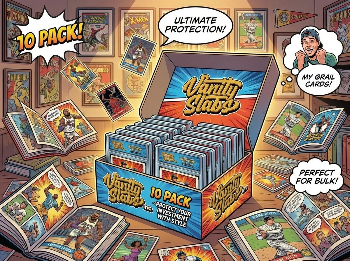 The VSI Brick - 10 Slab 35pt Bundle with Mystery Card Baseball Football Hockey Basketball Cards