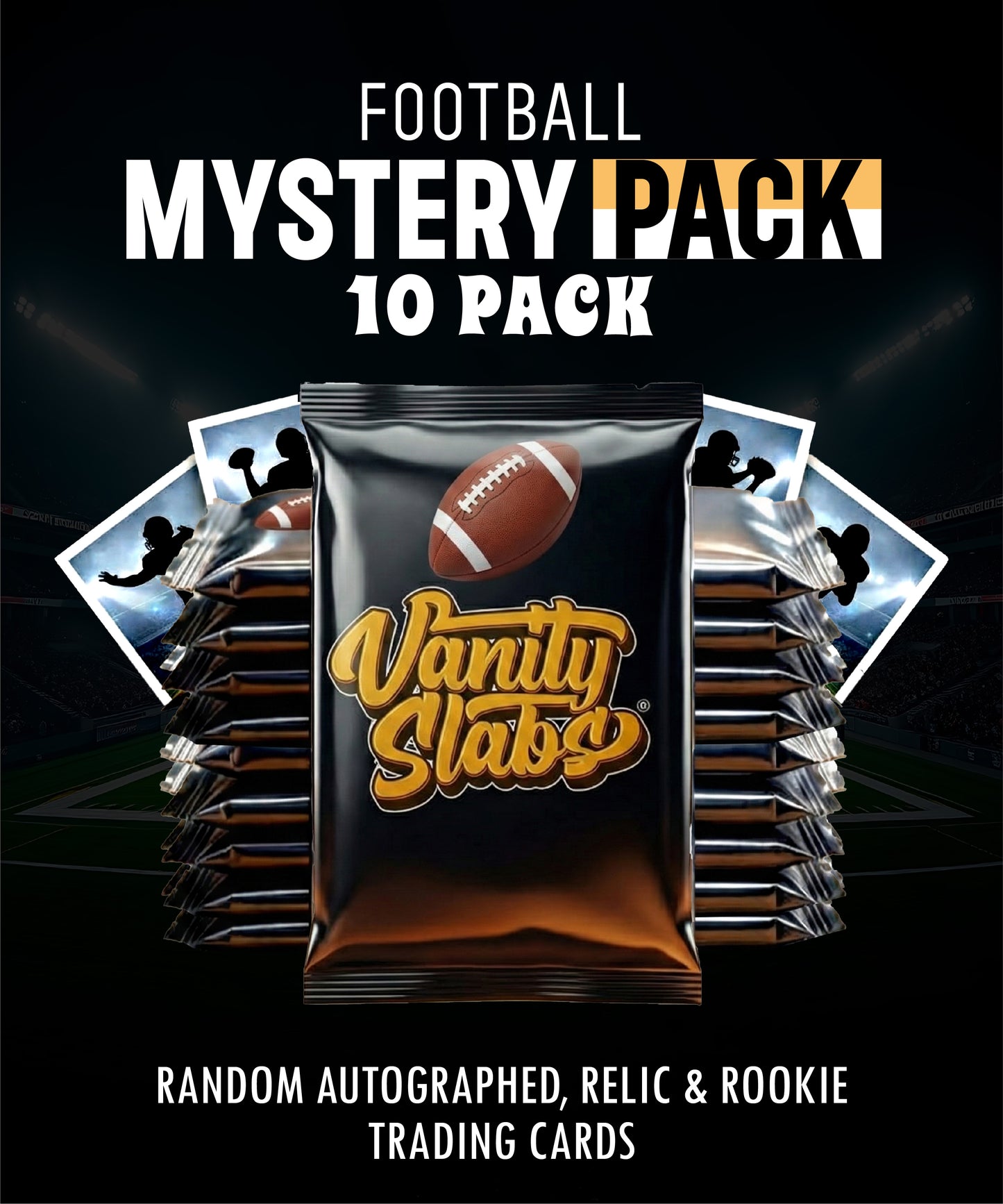 Football Mystery 10 Ultimate Elite Packs (Loaded with Goodies) Great Party Favors