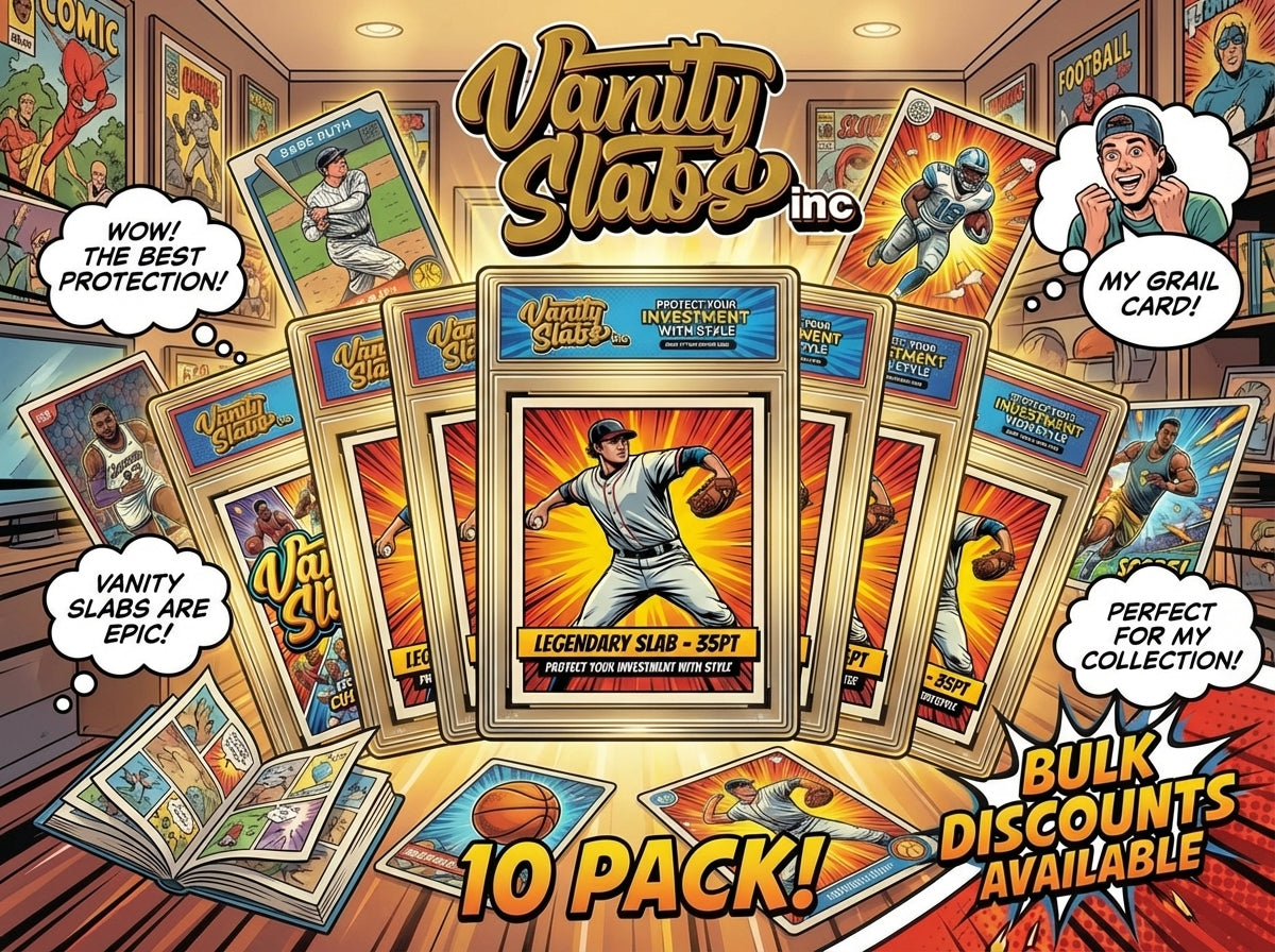The VSI Brick - 10 Slab 35pt Bundle with Mystery Card Baseball Football Hockey Basketball Cards