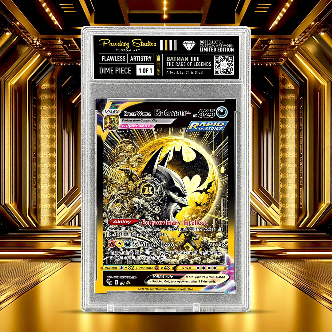 Custom One of One Fan Art Artwork Print and Slab 2.5” x 3.5” Trading Card with Custom Label (Upload Art or Tell Us what you want)