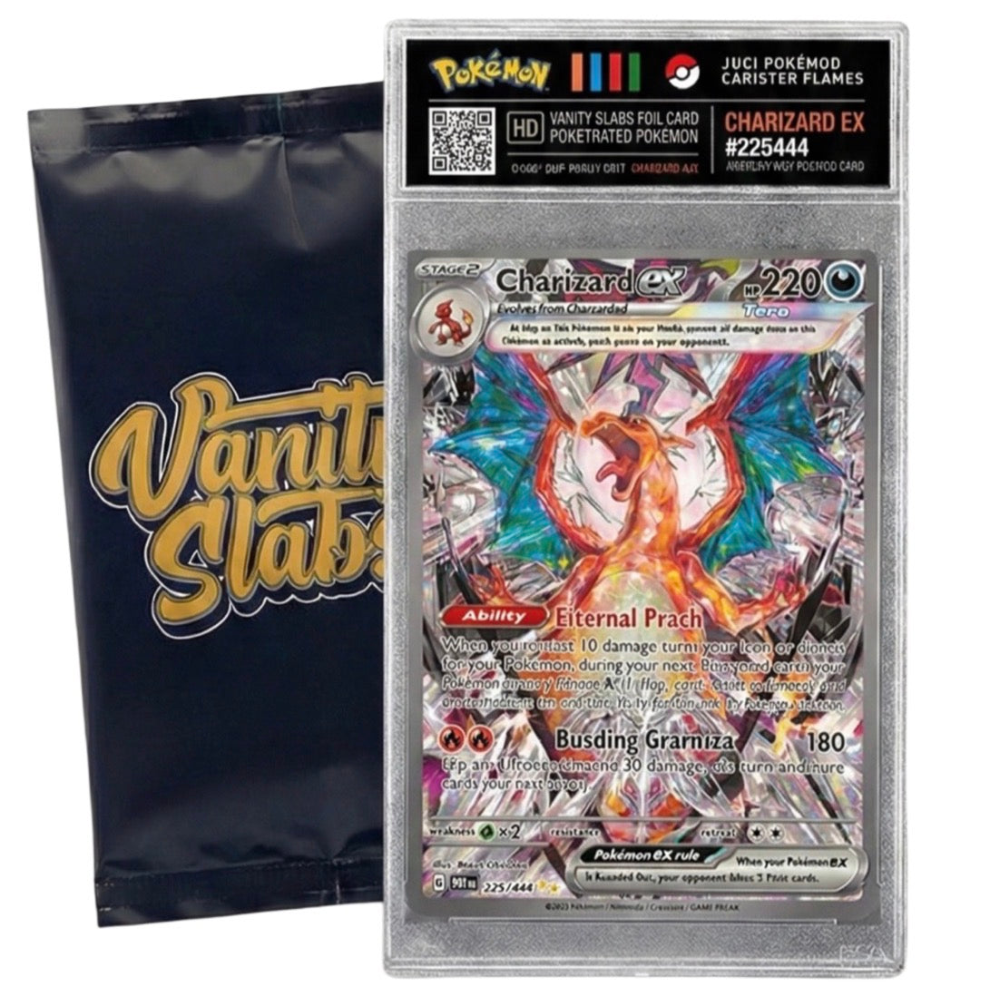 Pokémon Hit Slab – Ultra Rare / EX / V / VMAX / VSTAR Card in Display Case