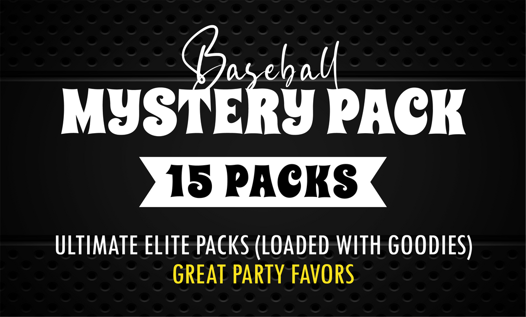 Baseball Mystery 15 Ultimate Elite Packs (Loaded with Goodies) Great Party Favors