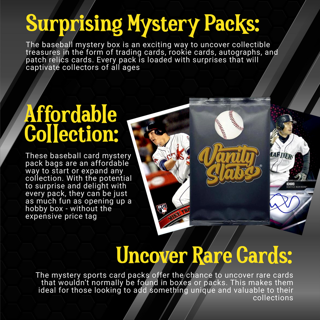 Baseball Mystery 20 Ultimate Elite Packs (Loaded with Goodies) Great Party Favors