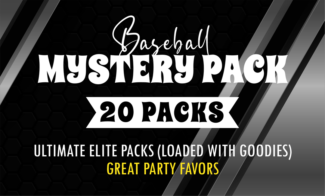 Baseball Mystery 20 Ultimate Elite Packs (Loaded with Goodies) Great Party Favors