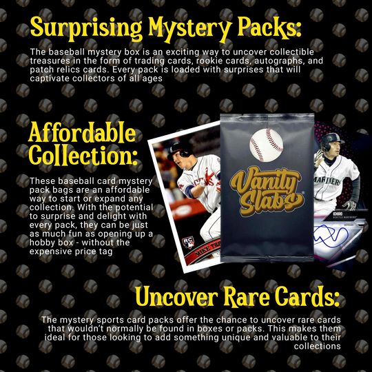 Baseball Mystery 25 Ultimate Elite Packs (Loaded with Goodies) Great Party Favors