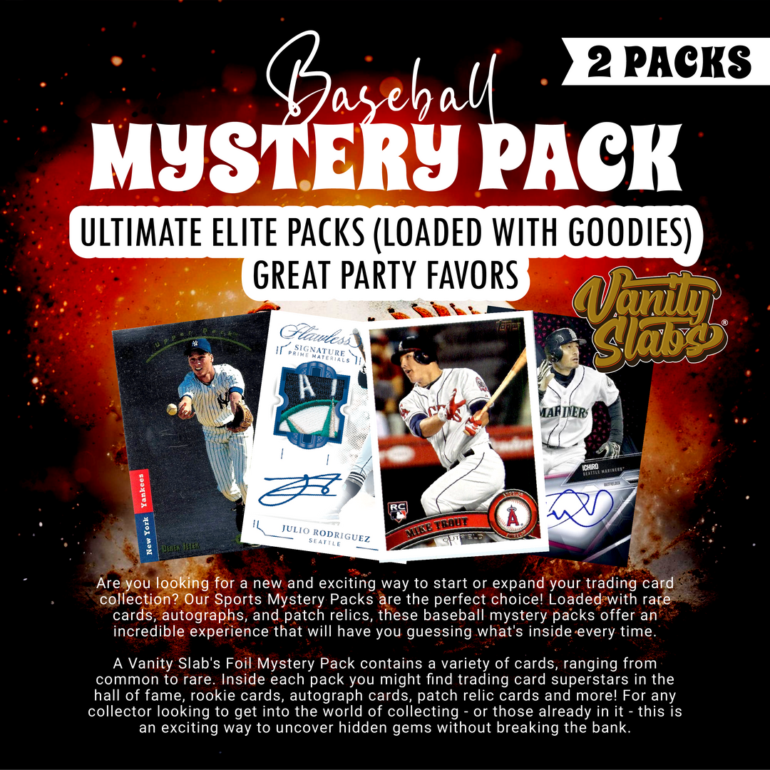 Baseball Mystery 2 Ultimate Elite Packs (Loaded with Goodies) Great Party Favors