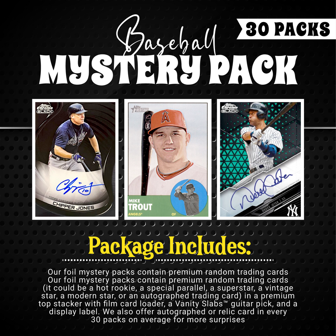 Baseball Mystery 30 Ultimate Elite Packs (Loaded with Goodies) Great Party Favors