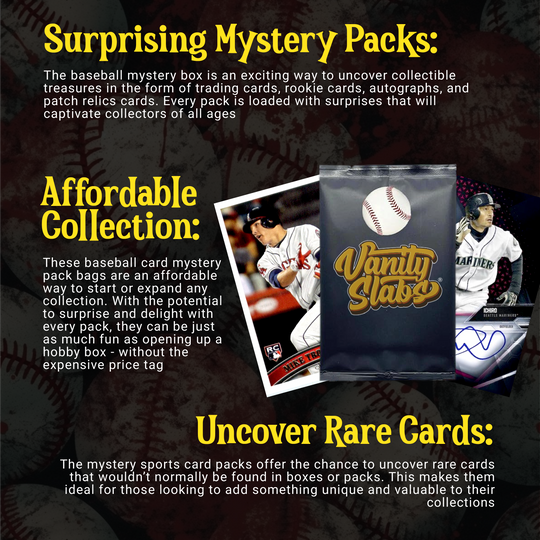 Baseball Mystery 40 Ultimate Elite Packs (Loaded with Goodies) Great Party Favors